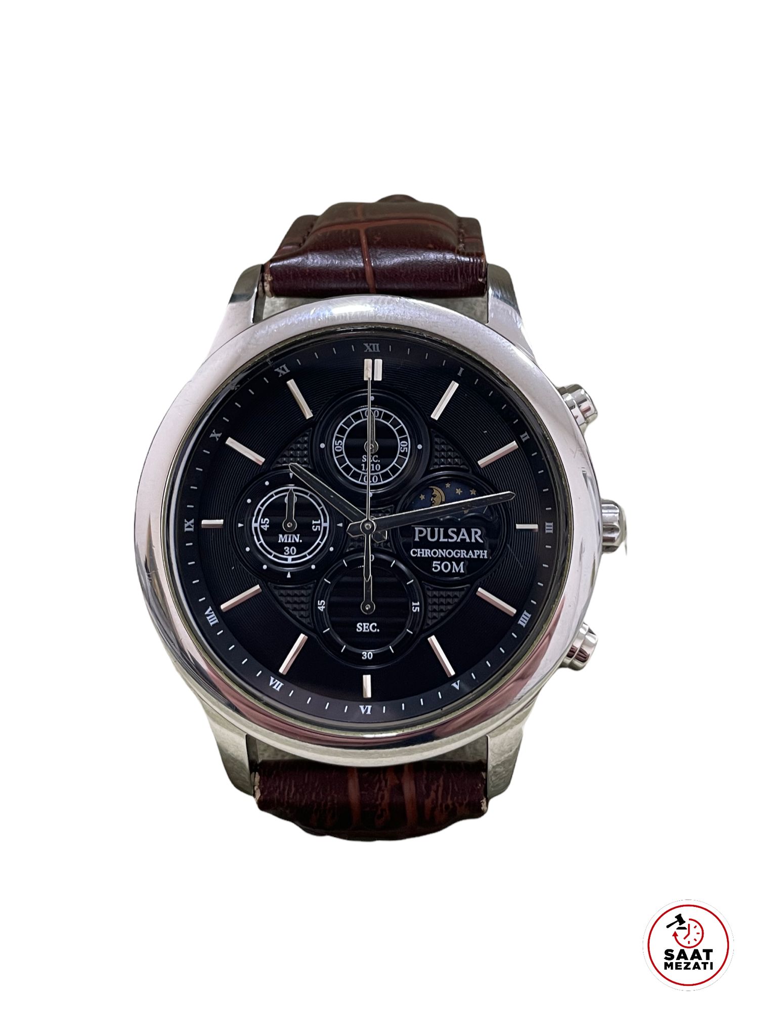 Seiko PULSAR (SEIKO) MOONPHASE CHRONOGRAPH demo ürün fotoğrafı 1