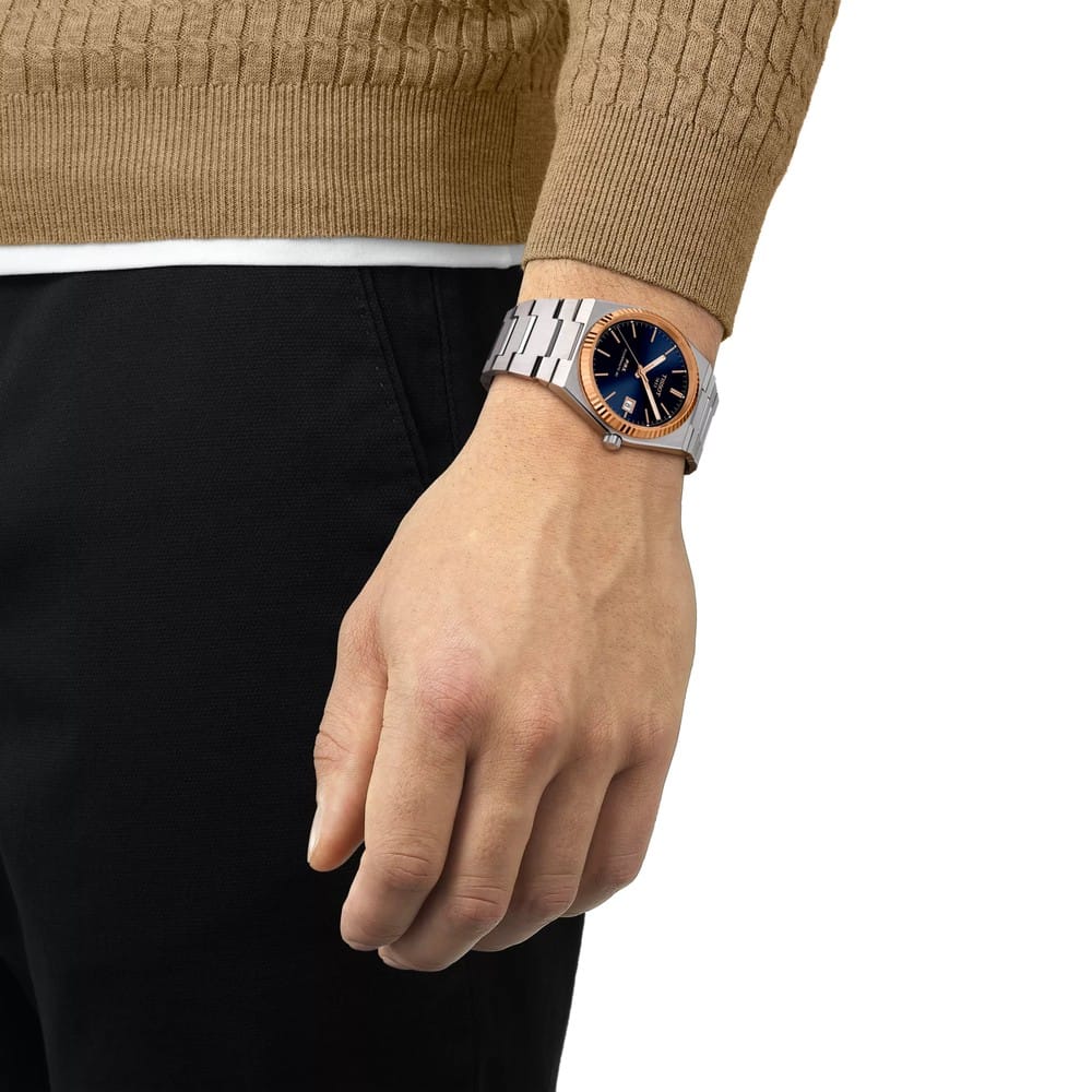 Tissot PRX Gold Powermatic 80 40 mm T9314074104100 ürün fotoğrafı 5